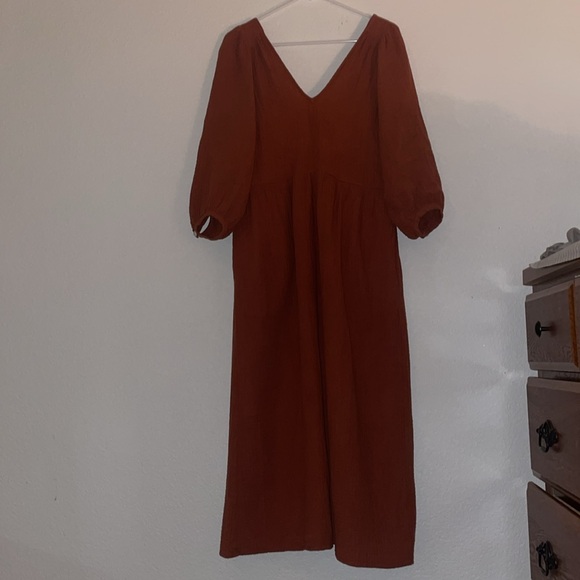 Madewell Slub Cotton Midi Dress - Picture 3 of 7